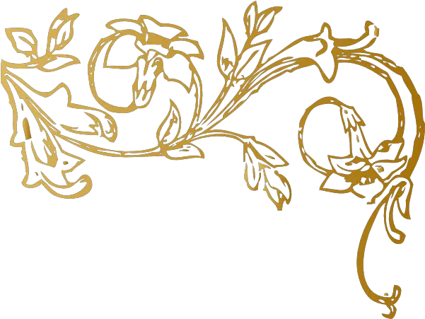  Golden Flowers Png Image Flower Clip Art Corner Flowers Png