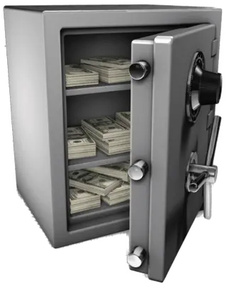  Money Vault With Dollar Bills Transparent Png Stickpng Money Vault Png Dollar Bills Png