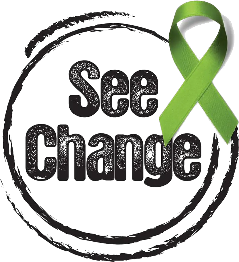  See Change Green Ribbon Say No To Mental Health Stigma See Change Png Ribbon Logo Png