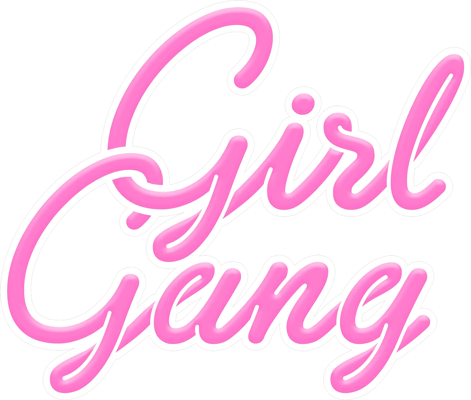  Girl Gang Png Image Calligraphy Gang Png