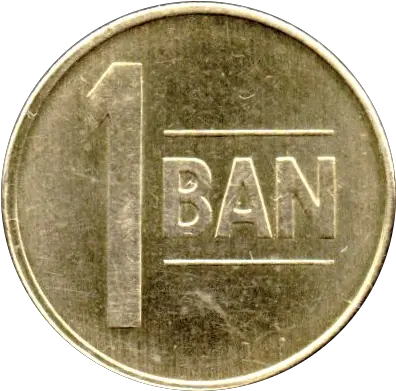  Romania 1 Ban 2005 Transparent Coin Png Nickel Transparent Background