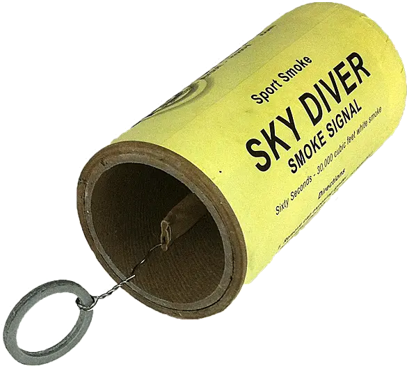  Sky Diver Smoke Grenade Label Png Smoke Trail Png