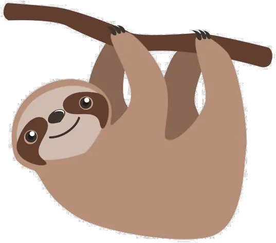  Clip Art Cuteness Cartoon Illustration Three Toed Sloth Cartoon Png Sloth Png