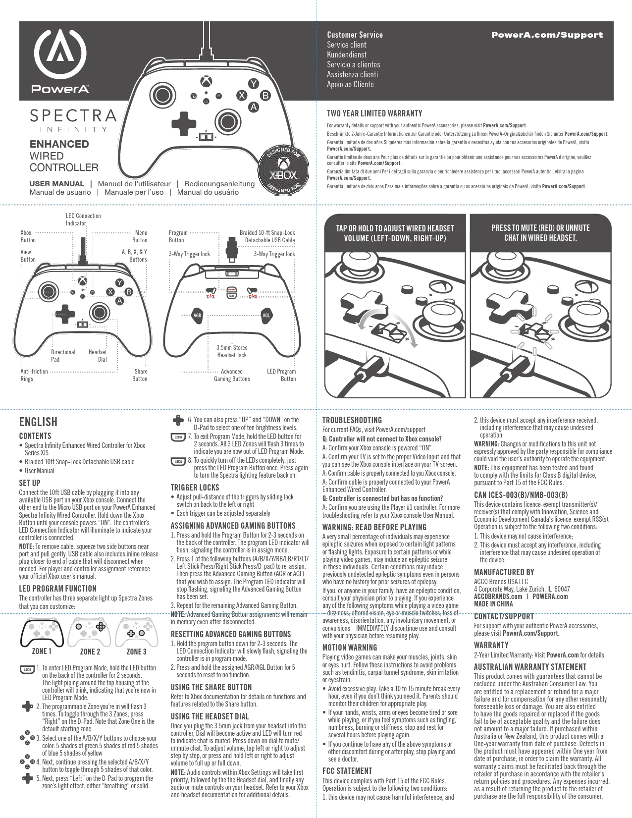  Powera Xbx Spectra Enhanced Wired Controller User Manual Png Volume Icon Locked Off