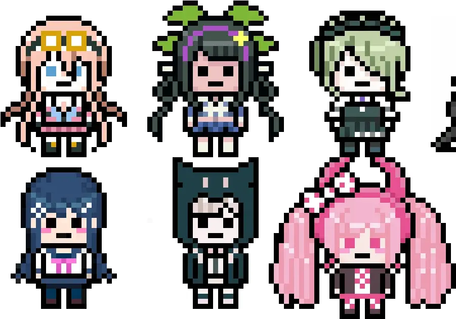  Pixel Art Gallery Tenko Pixel Sprite Png Miu Iruma Danganronpa Icon