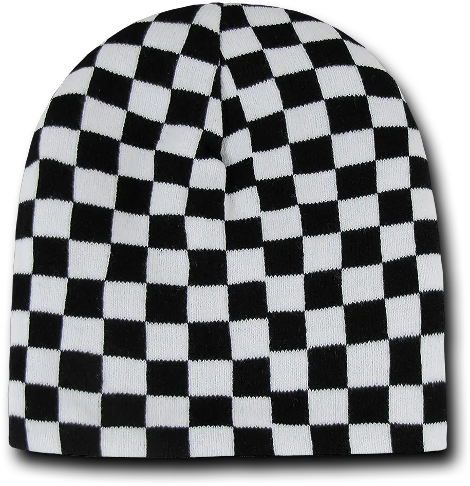  Decky Race Checkered Flag Reversible Beanies Beany Check Checkerboard Png Race Flag Png