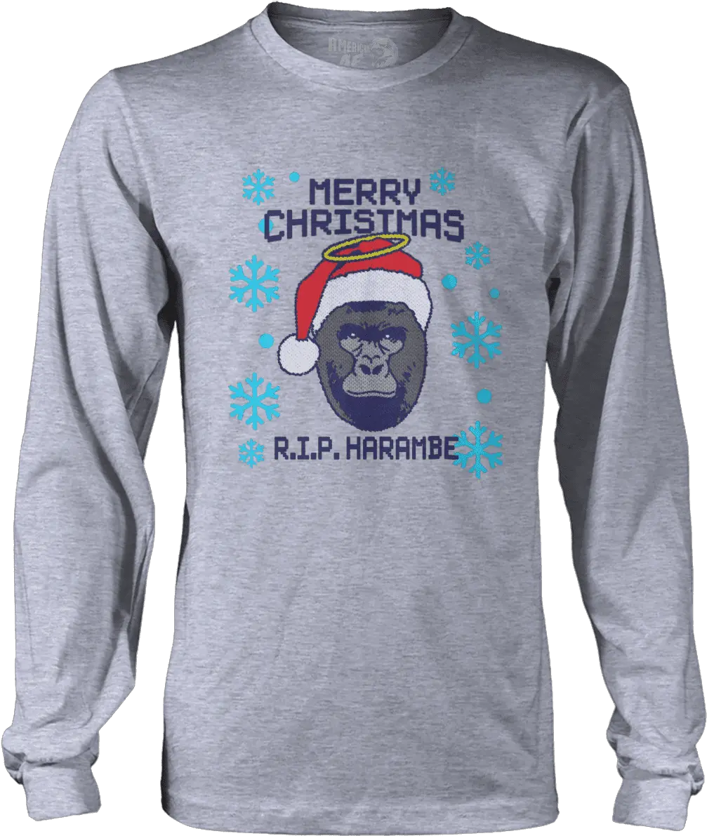  Download Harambe Christmas Life Is Better With A Chihuahua Burzum Polera Manga Larga Png Harambe Transparent