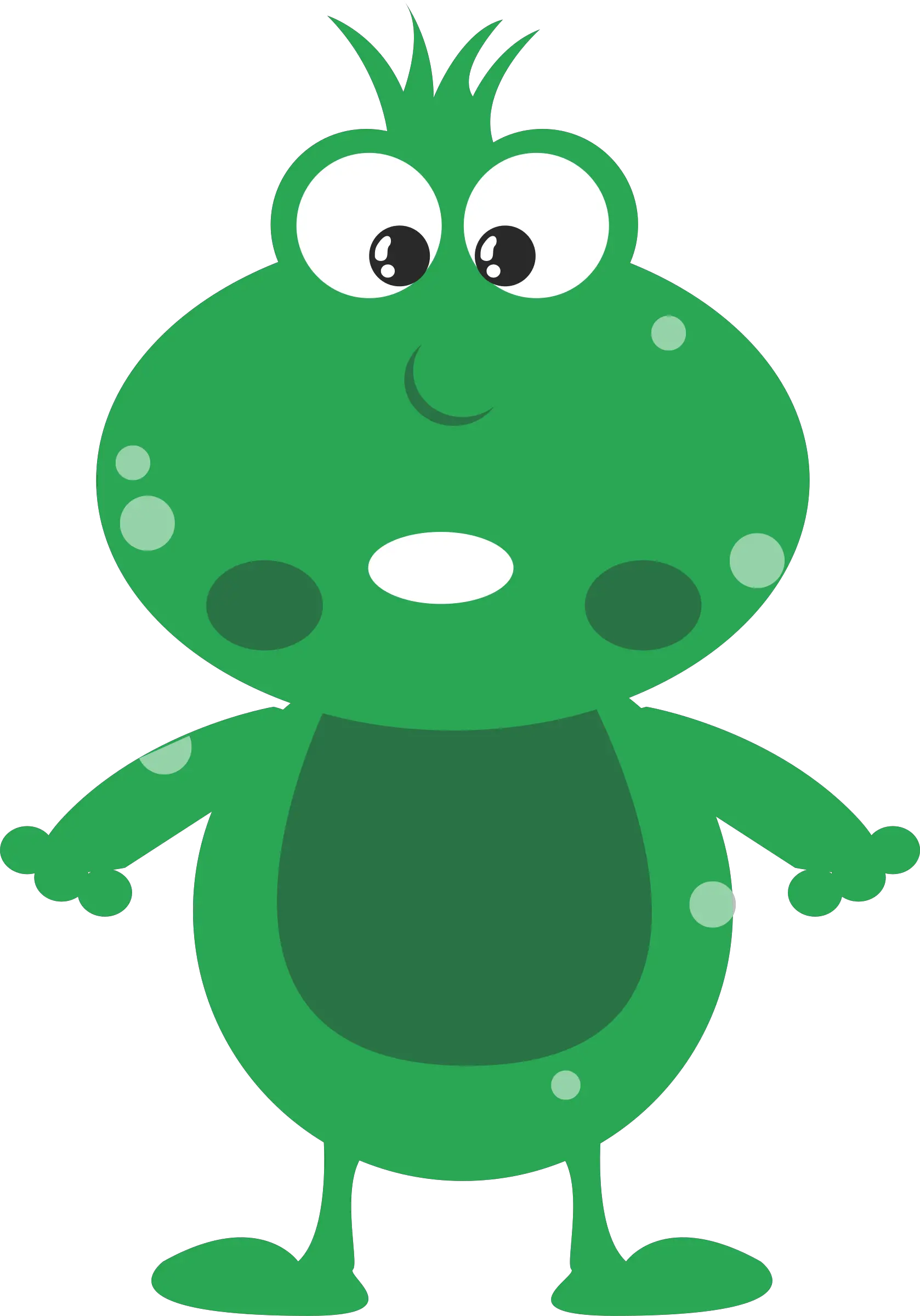  Plantleaftoad Png Clipart Royalty Free Svg Png Kartun Binatang Warna Hijau Toad Png