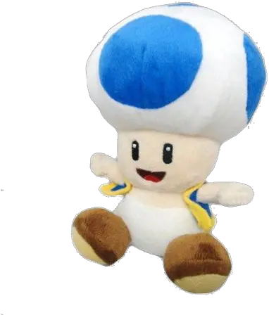  Blue Toad Plush Blue Toad Plush Transparent Png Luigi Plush Png