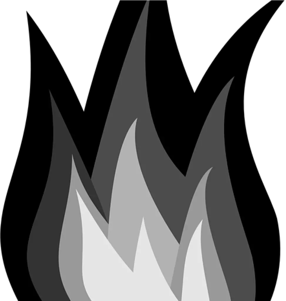  Download Flame Clipart Black And White Fire Flames Burn Free Burning Flame Of Fire Black And White Png Burn Png