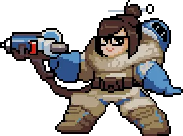  All Overwatch Pixel Sprays Transparent Mei Overwatch Pixel Art Png Overwatch Png