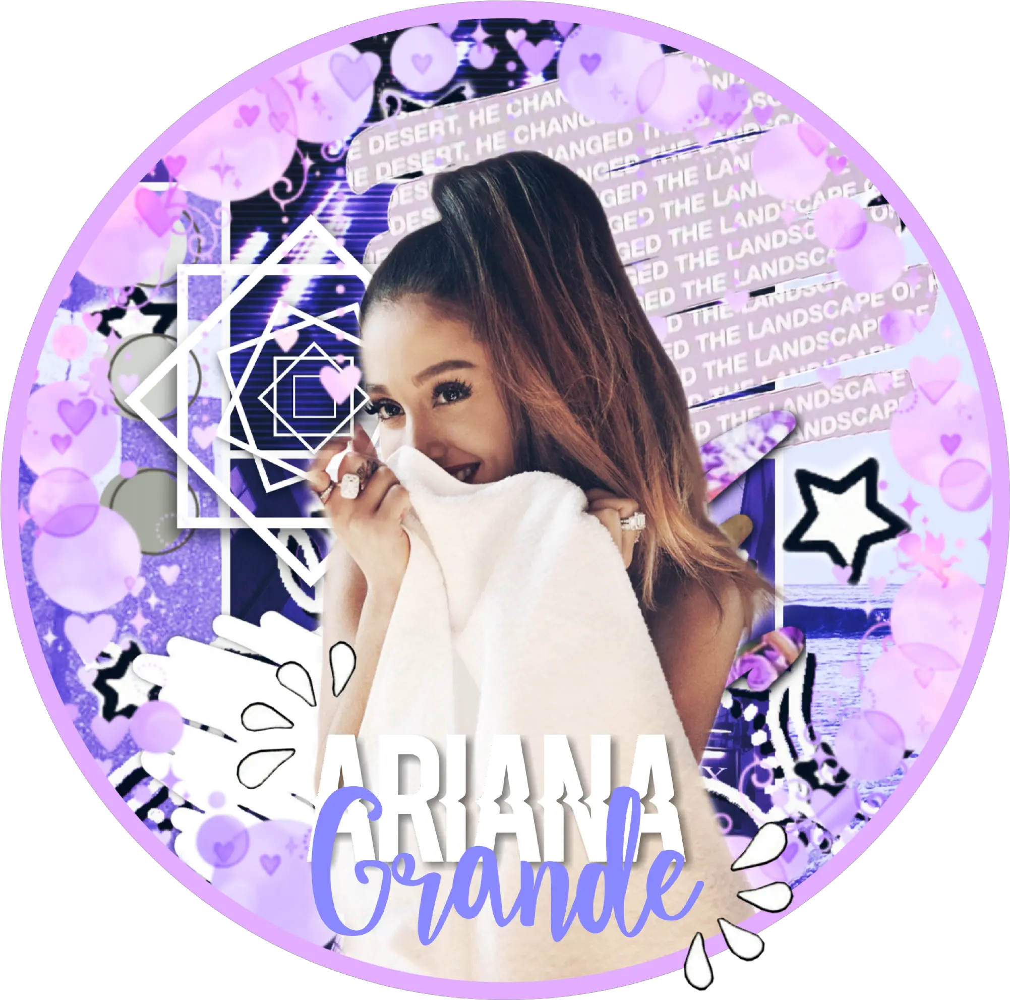  Icon Circle Purple Arianagrande Image By Eleanor For Women Png Seeing Icon