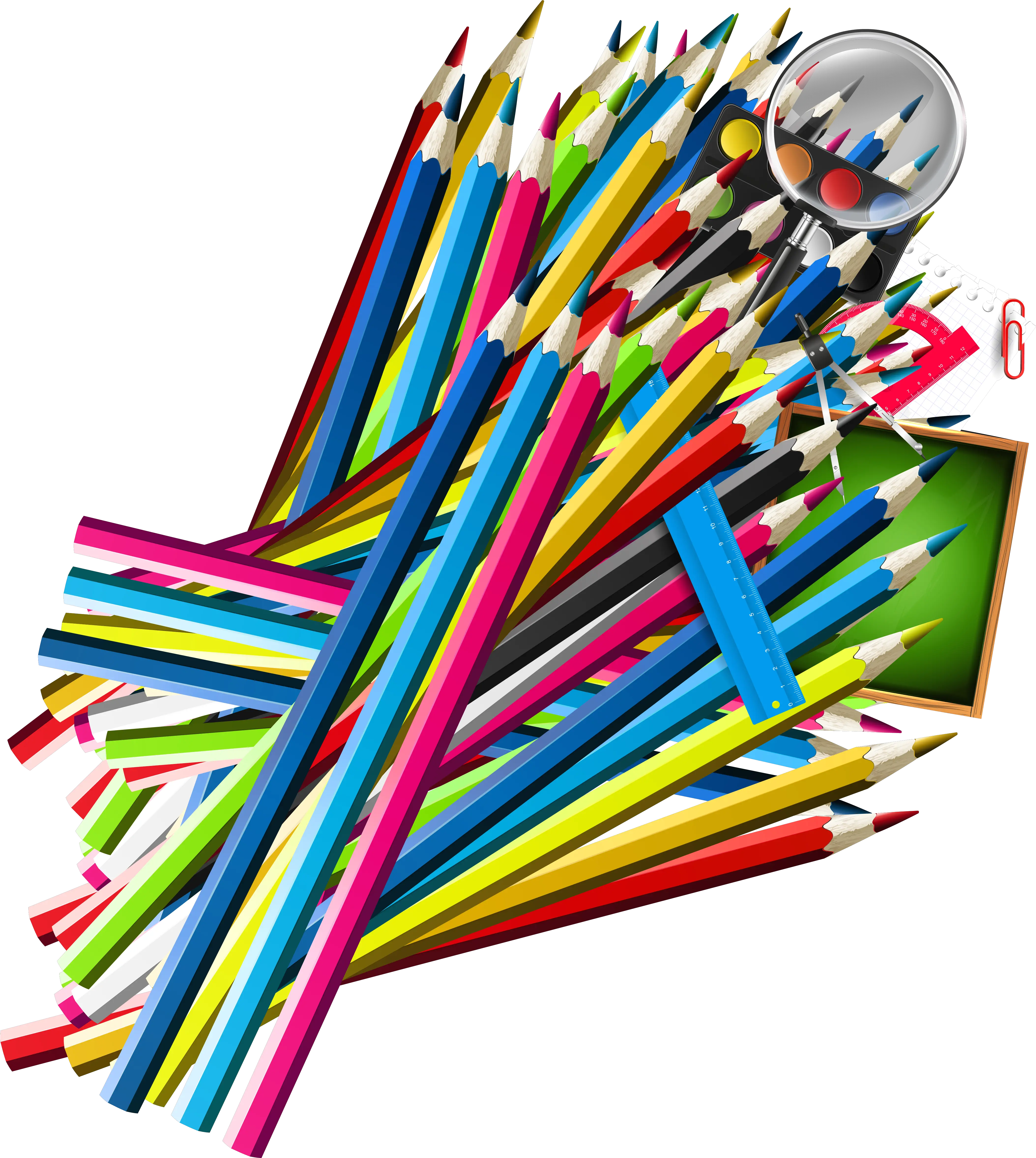  Download School Pencil Decor Png Clipart School Copy Png School Decor Png