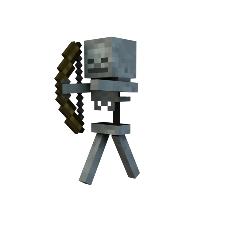  Minecraft Skeleton Render Png