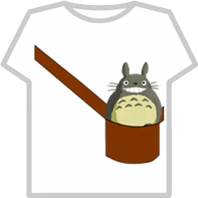  Totoro In A Bag My Neighbor Roblox T Shirt Para Roblox Png Totoro Png