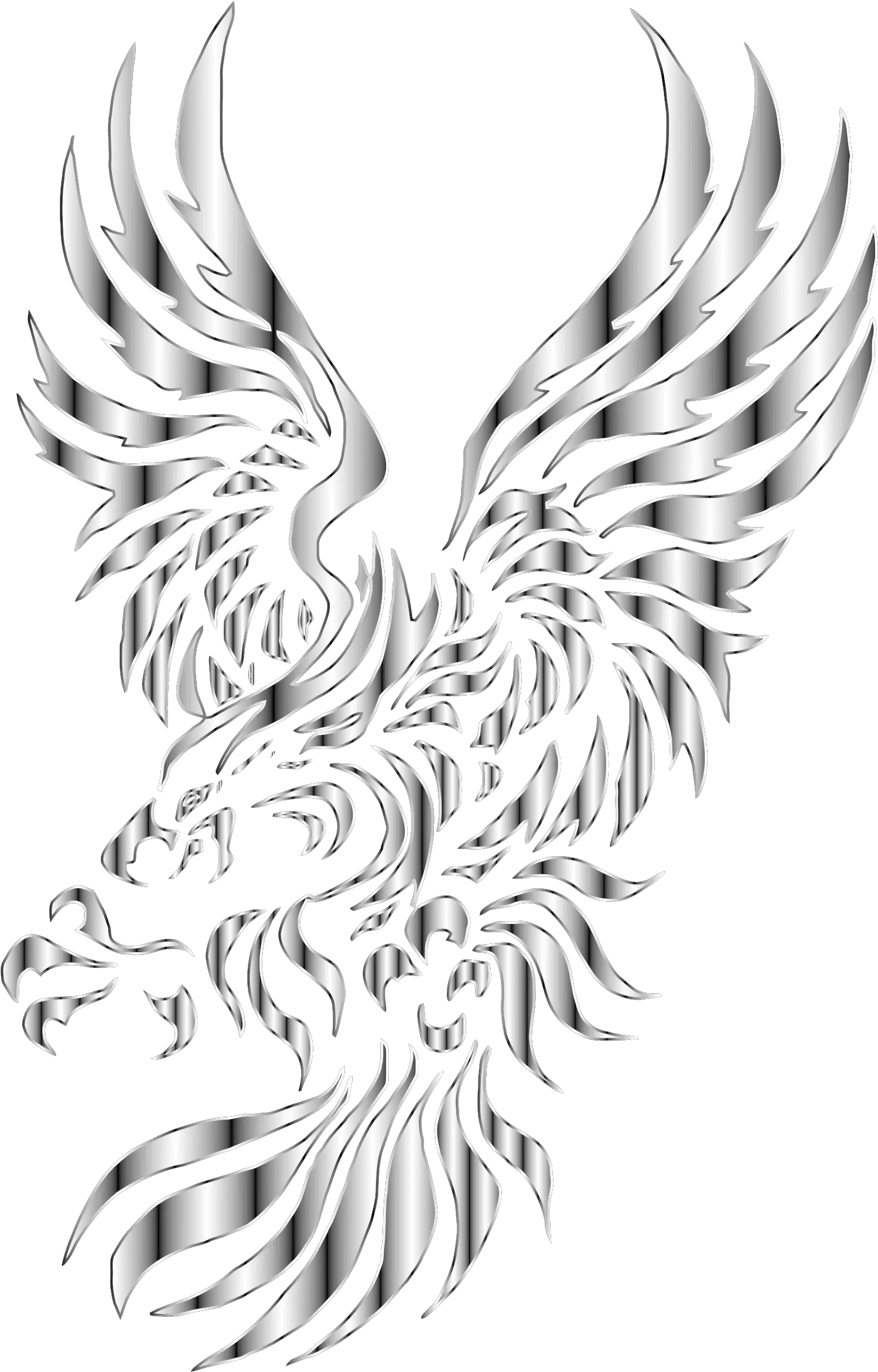  Chromatic No Background Big Image Png Tribal Eagle Tribal Eagle Tattoo Png Tribal Png