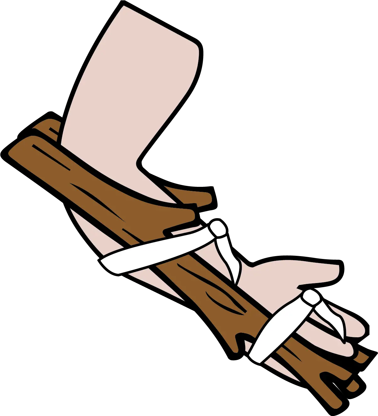  Arm Splint With Sticks Clipart Full Size Clipart 668391 Arm Splint With Sticks Png Arm Transparent