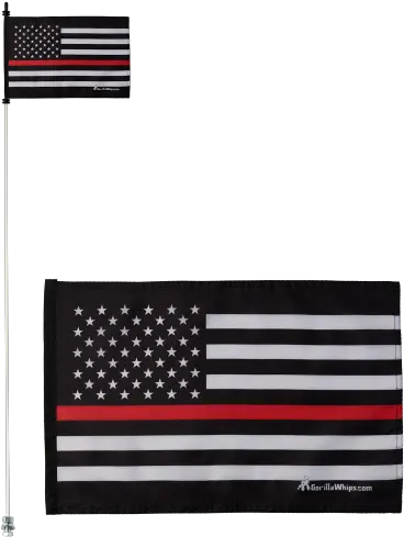  Thin Red Line American Flag Whip Safety Firefighter Ax Flag Png Black And White American Flag Png