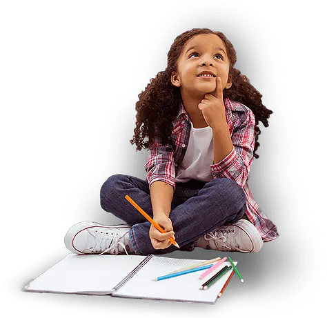  Single Dad Club Homework Help Girl Kid Thinking Png Homework Png