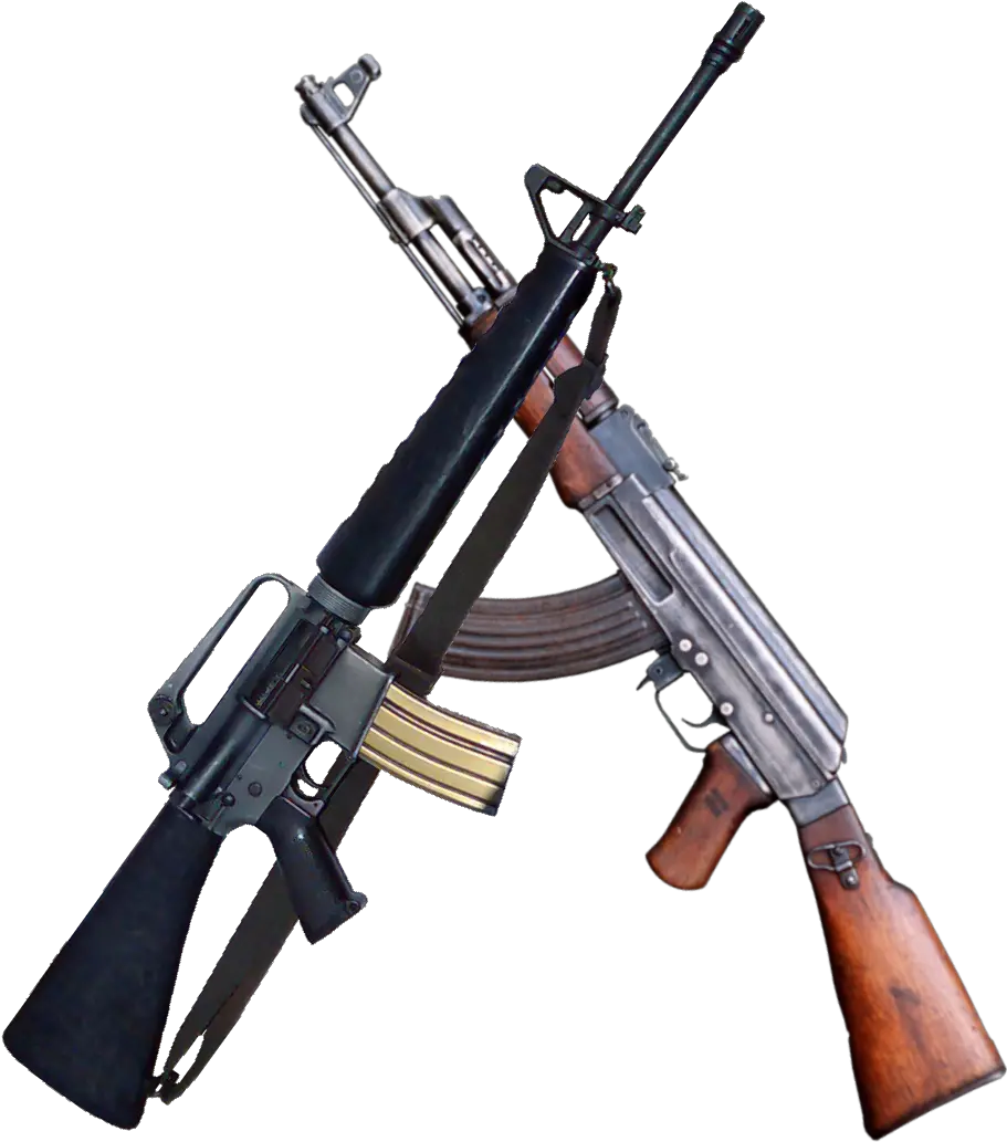  Crossed Guns Png 5 Image Ak 47 And M16 Png Rifle Png