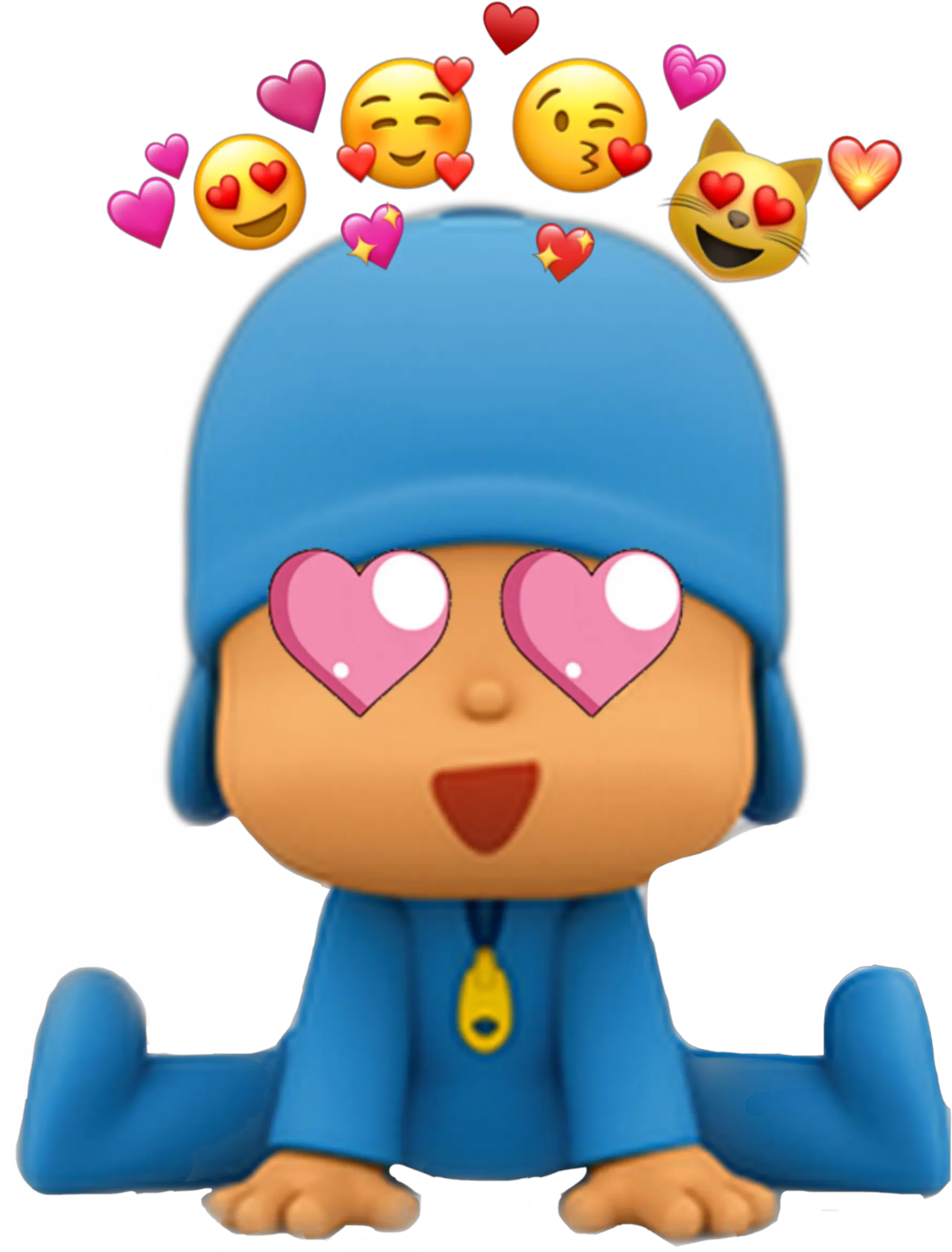  Pocoyo Sticker By Jiromipr21 Blue Kid Show Characters Png Pocoyo Png