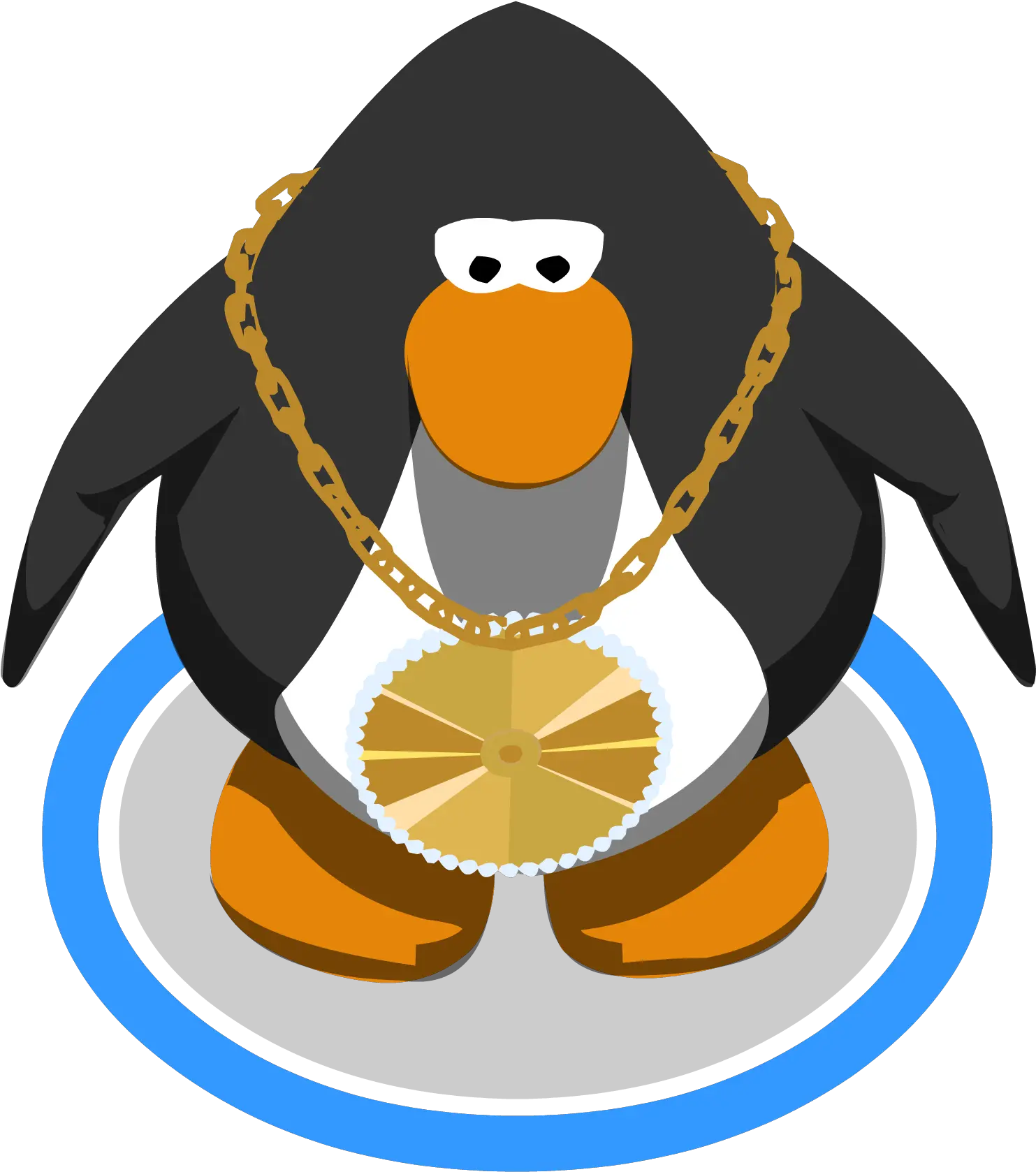  Download Bling Necklace Ig Club Penguin Penguin Model Png Bling Png