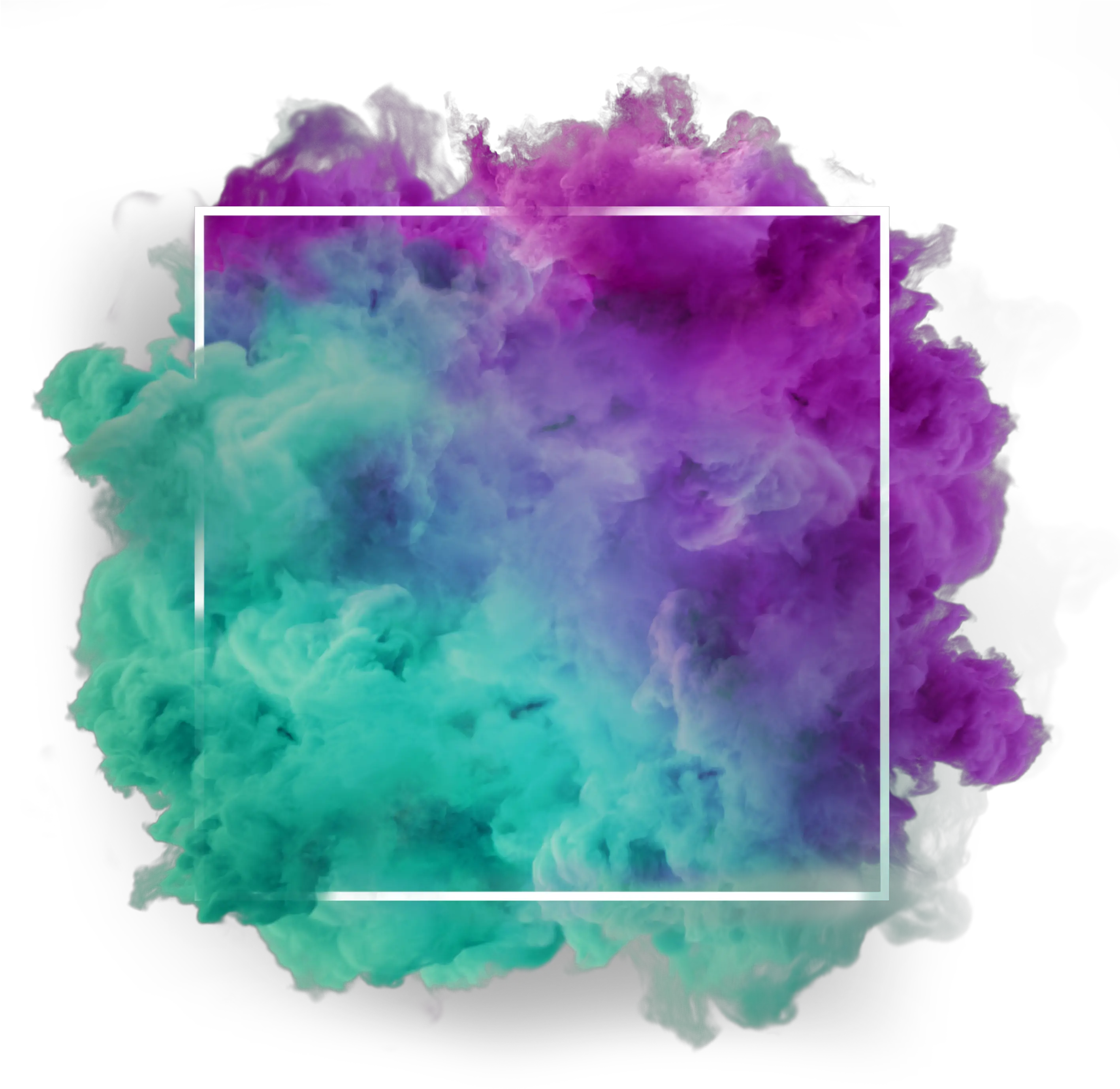  Ftestickers Background Frame Sticker By Pennyann Green And Purple Smoke Png Colorful Smoke Png