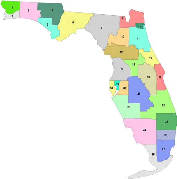  Masonic 27 Districts Of Florida Png Florida Map Png