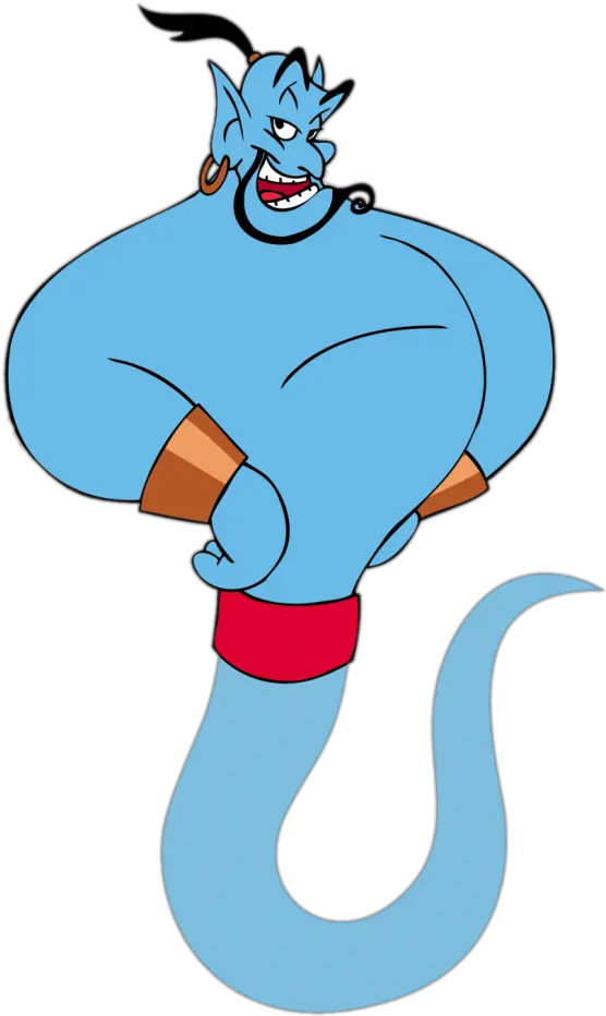  Transparent Genie Smiling Png Image