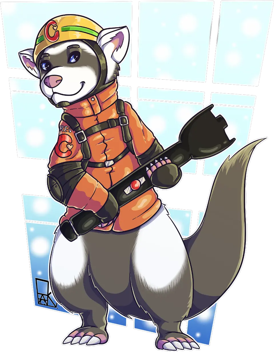  Rescue Ferret By Hackfurs Fur Affinity Dot Net Cartoon Png Ferret Png