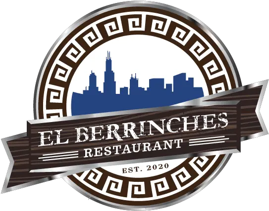  El Berrinches Restaurant Greek Round Border Png El Icon