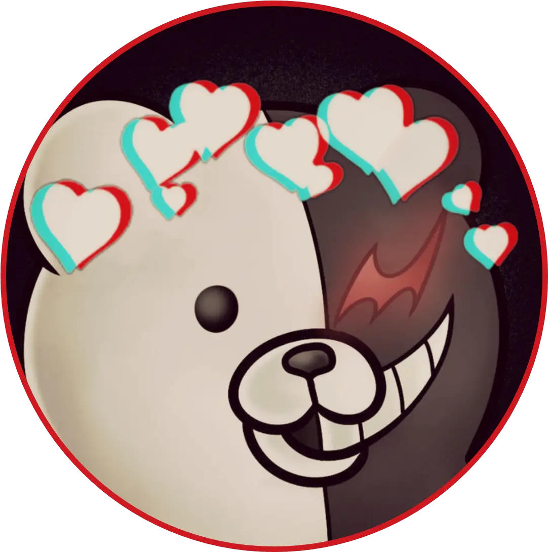  Monobear Monochrome Monokuma Hope Sticker By Cloudaesthetic Monokuma Icon Png Monokuma Icon