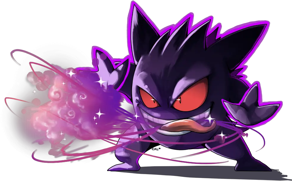  094 Gengar Used Dream Eater And Shadow Dream Eater Pokemon Png Gengar Png