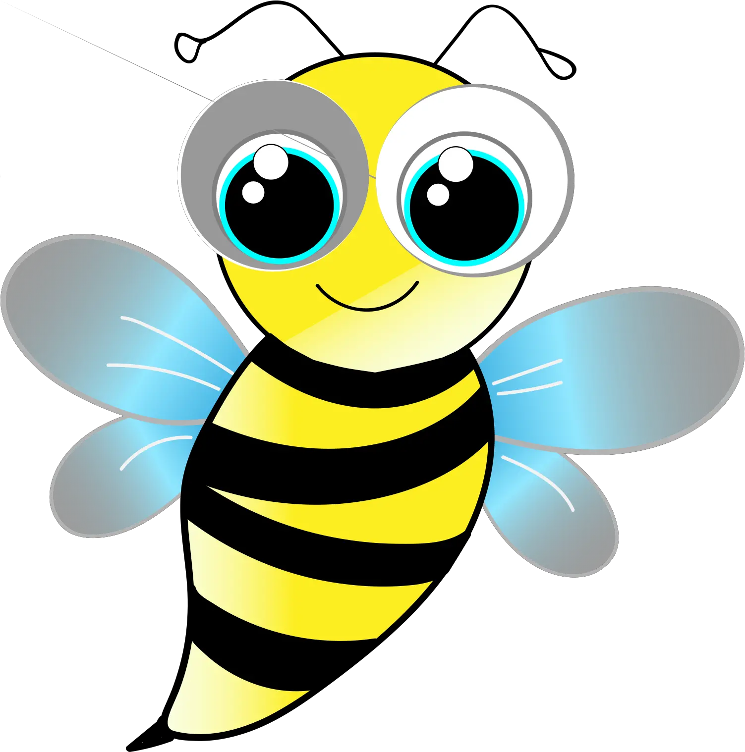  Bumble Bee No Smile 2 Png Svg Clip Art For Web Download Bees Important Clip Art Bumble Png
