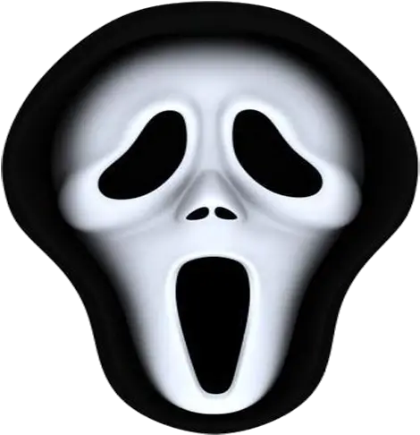  Ghostface Mask The Scream Halloween Halloween Mask Clipart Png Ghost Face Png