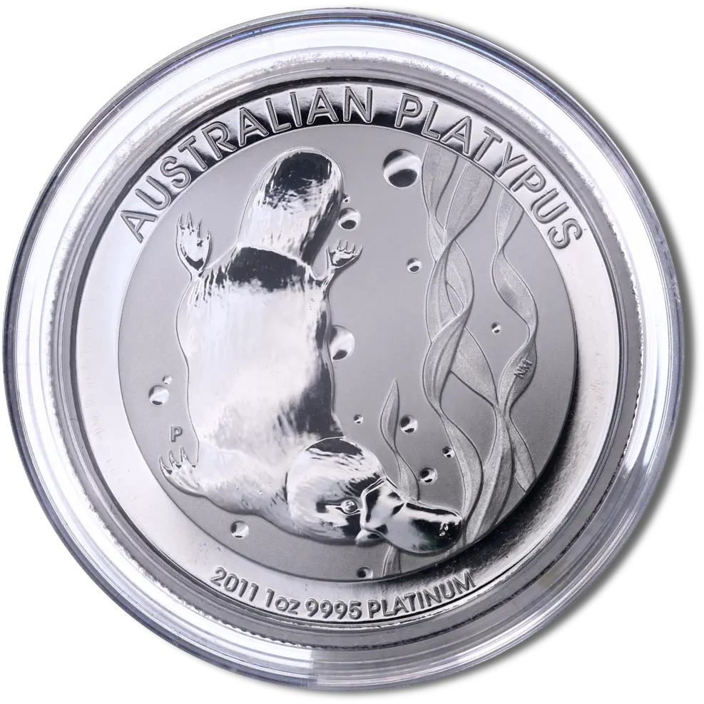  1 Oz Platypus Platin Coin Capsule Platypus Platin 2018 Png Platypus Png