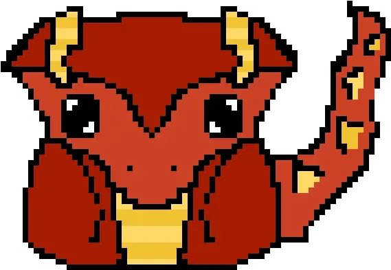  Baby Fire Dragon Pixel Art Clip Art Png Fire Dragon Png