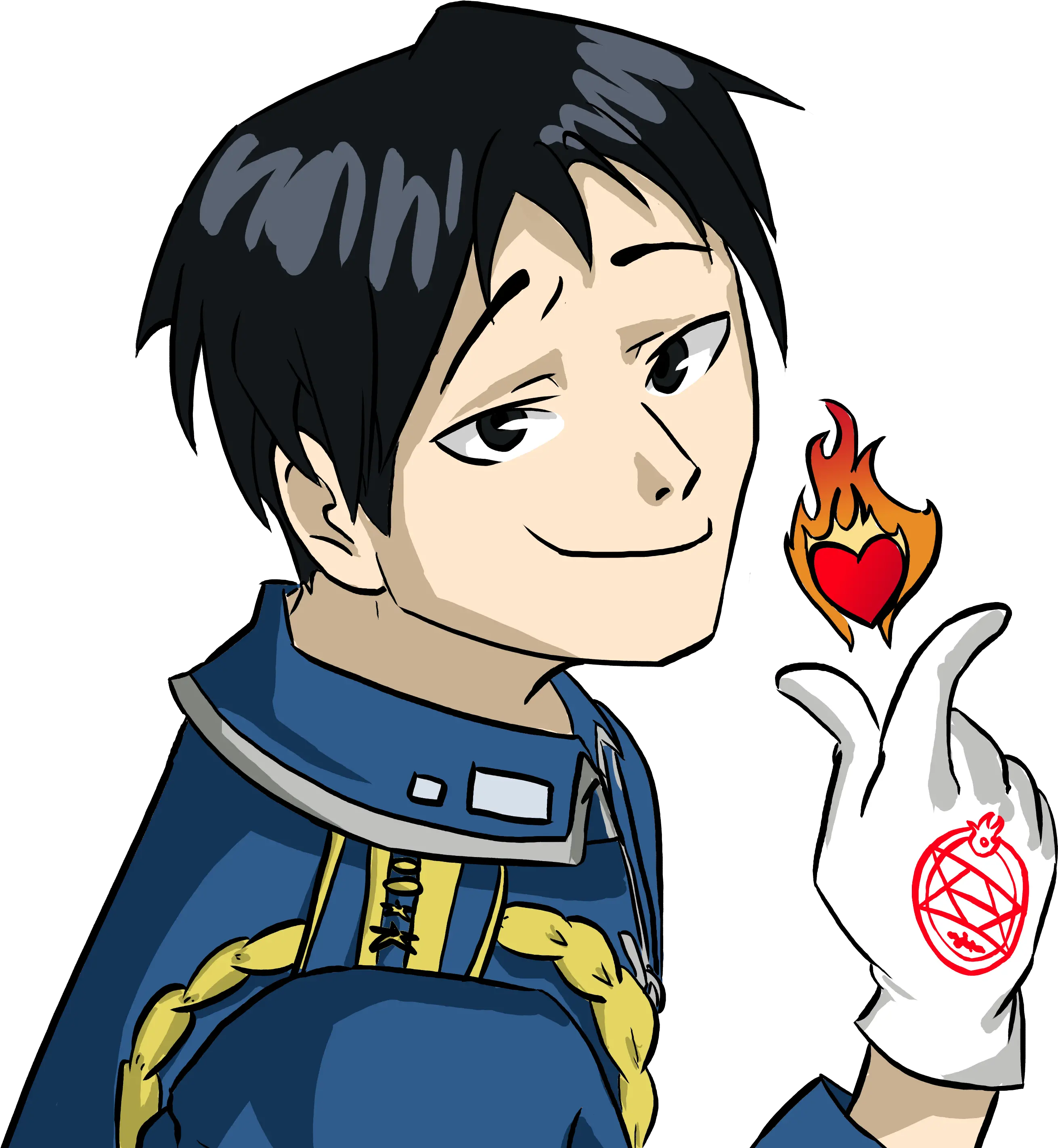  Roy Mustang Sticker Thingy Fictional Character Png Roy Mustang Icon