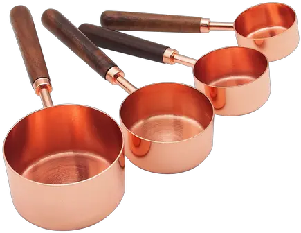  Copper Measuring Cup Set Of 4 Measuring Cup Png Measuring Cup Png