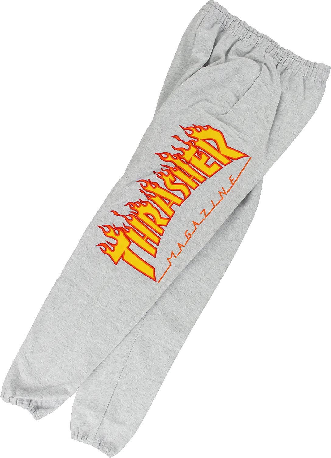  Download Thrasher Flame Sweatpants Grey Pantalon Chandal Trasher Png Thrasher Png