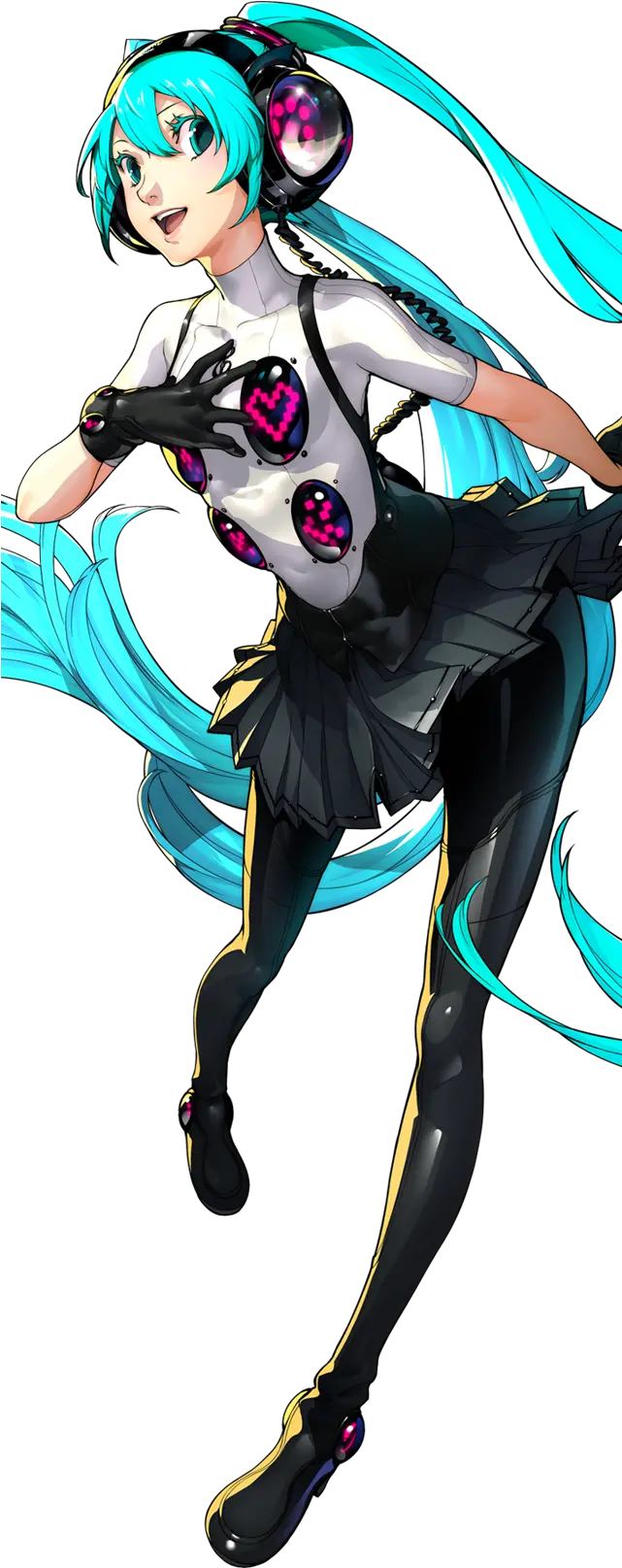  Hatsune Miku Characters P4d Persona 4 Dancing All P4 Dancing All Night Miku Png Vocaloid Logo