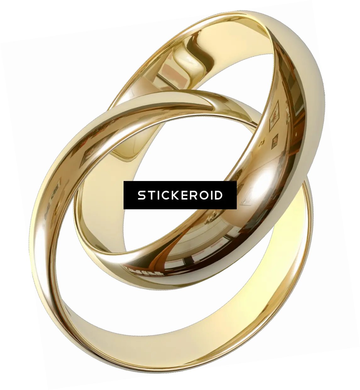  Gold Ring Jewelry Wedding Rings Intertwined Transparent Background Png Rings Png