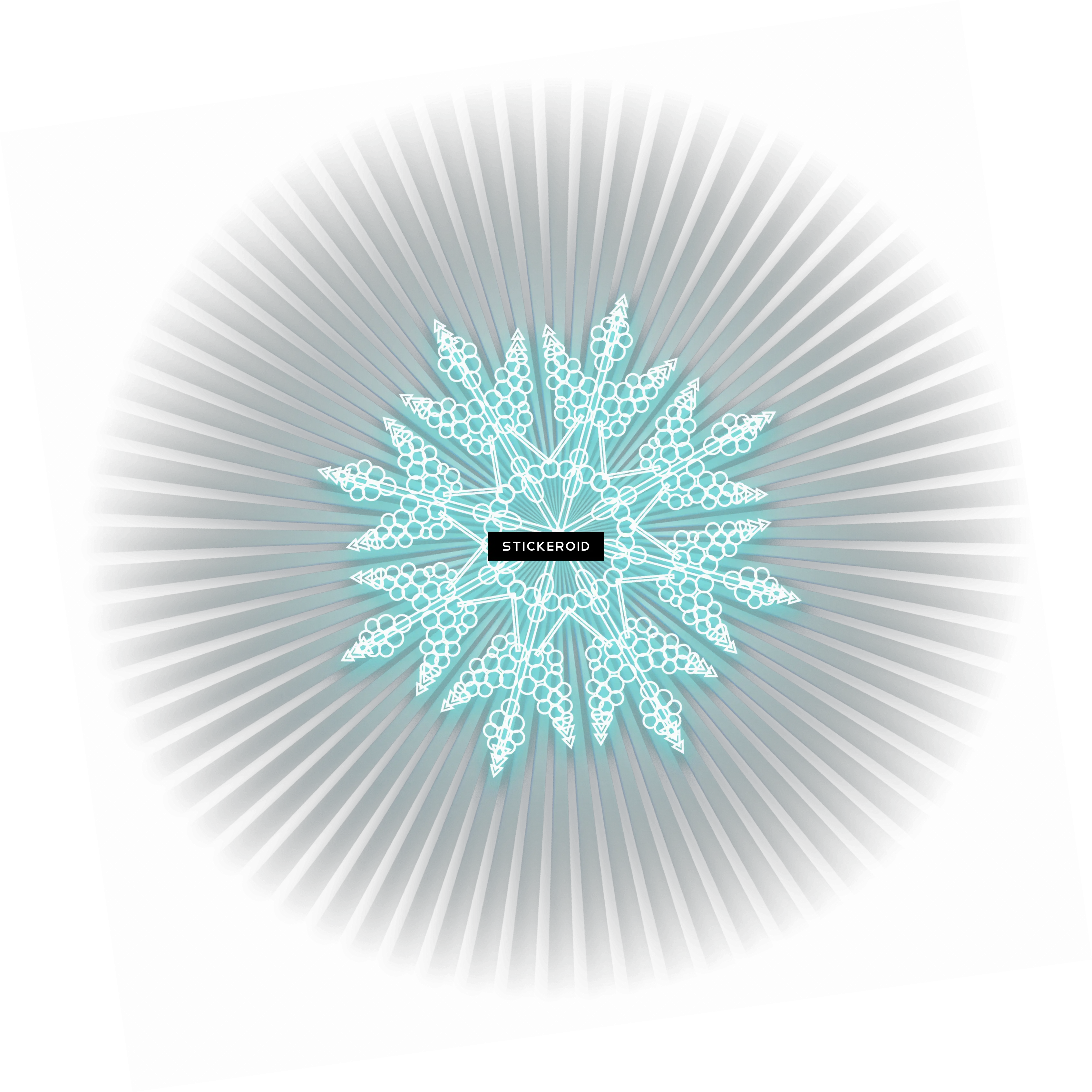  Snowflake Blue Ice Circle Png Shining Png