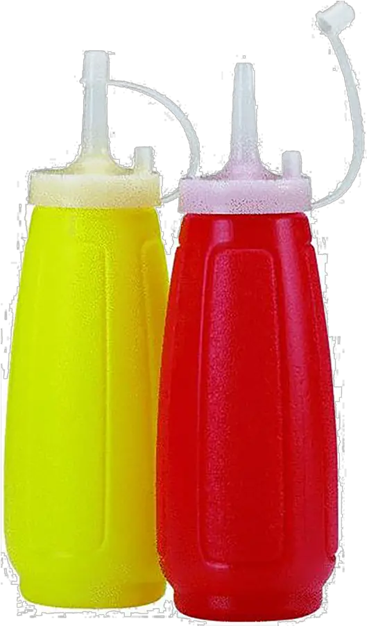  2 Pack Mustard And Ketchup Bottles Water Bottle Png Ketchup Bottle Png