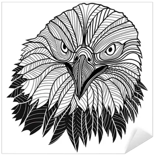  Sticker Bald Eagle Head As Usa Symbol For Mascot Or Emblem Png Icon