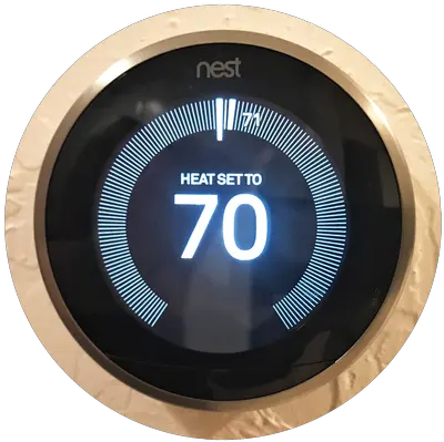  Gallery Avidworks Technology Nest Thermostat On Wall Png Nest Thermostat Icon