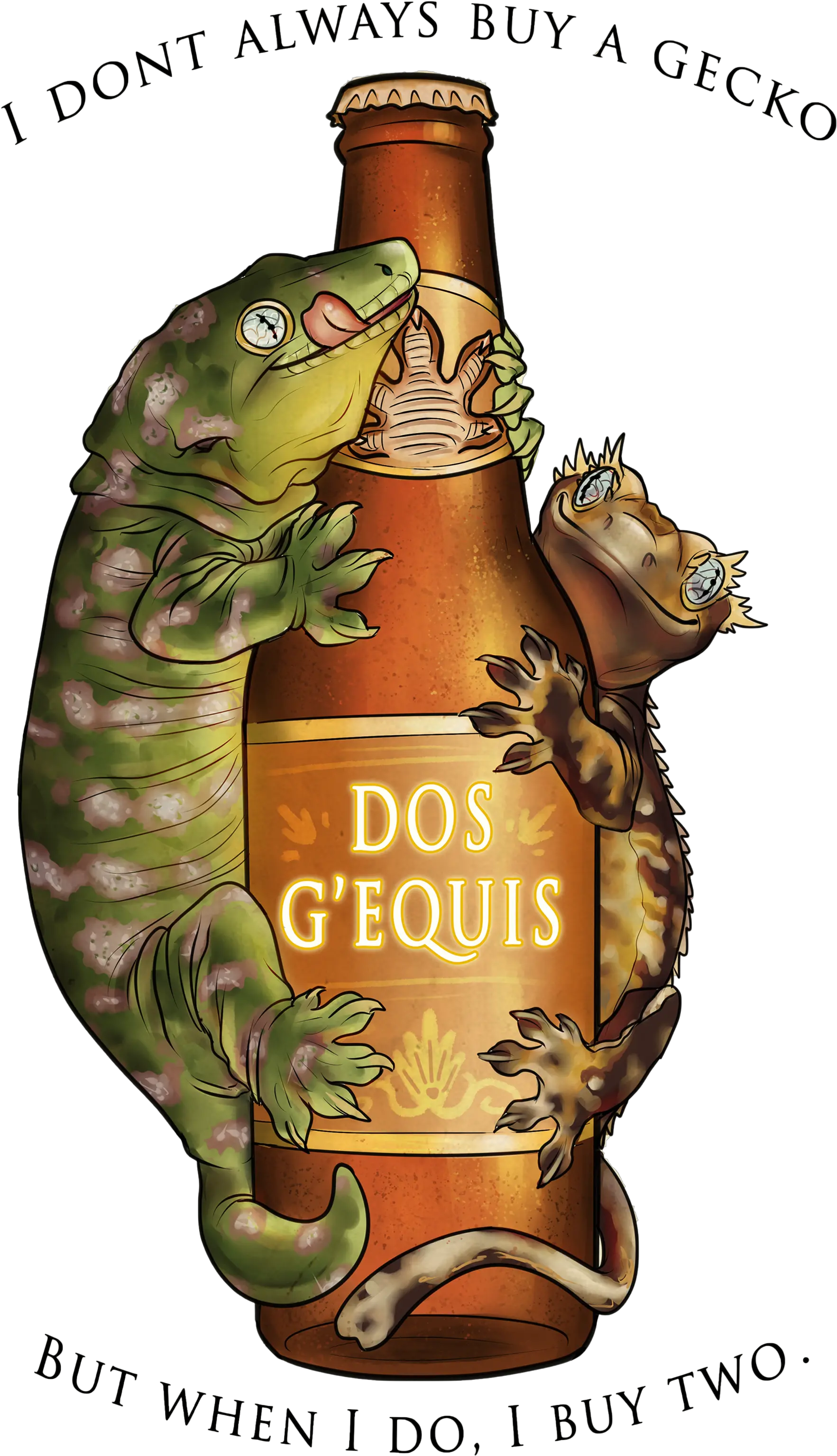  Dos Gu0027equis Rhacodactylus Breeder Glass Bottle Png Dos Equis Logo Png