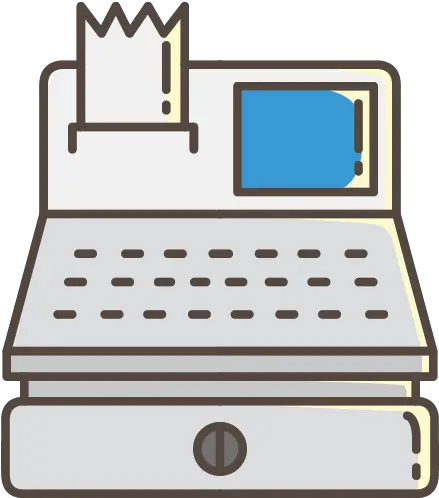  Cash Register Free Icon Iconiconscom Laptop Icono Blanco Png Free Register Icon