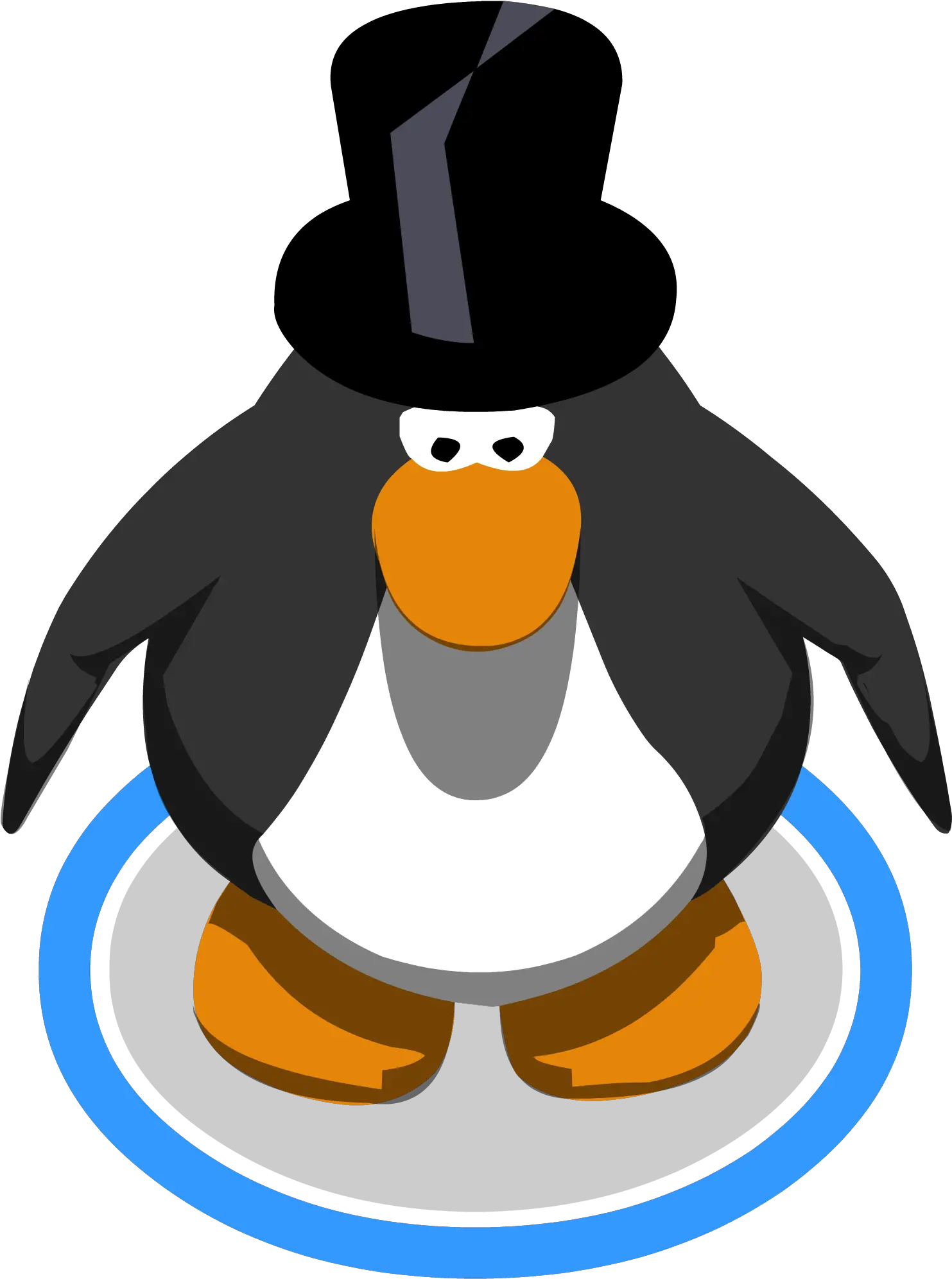  Download Top Hat Ingame Penguin With Top Hat Full Size Purple Club Penguin Penguins Png Tophat Png