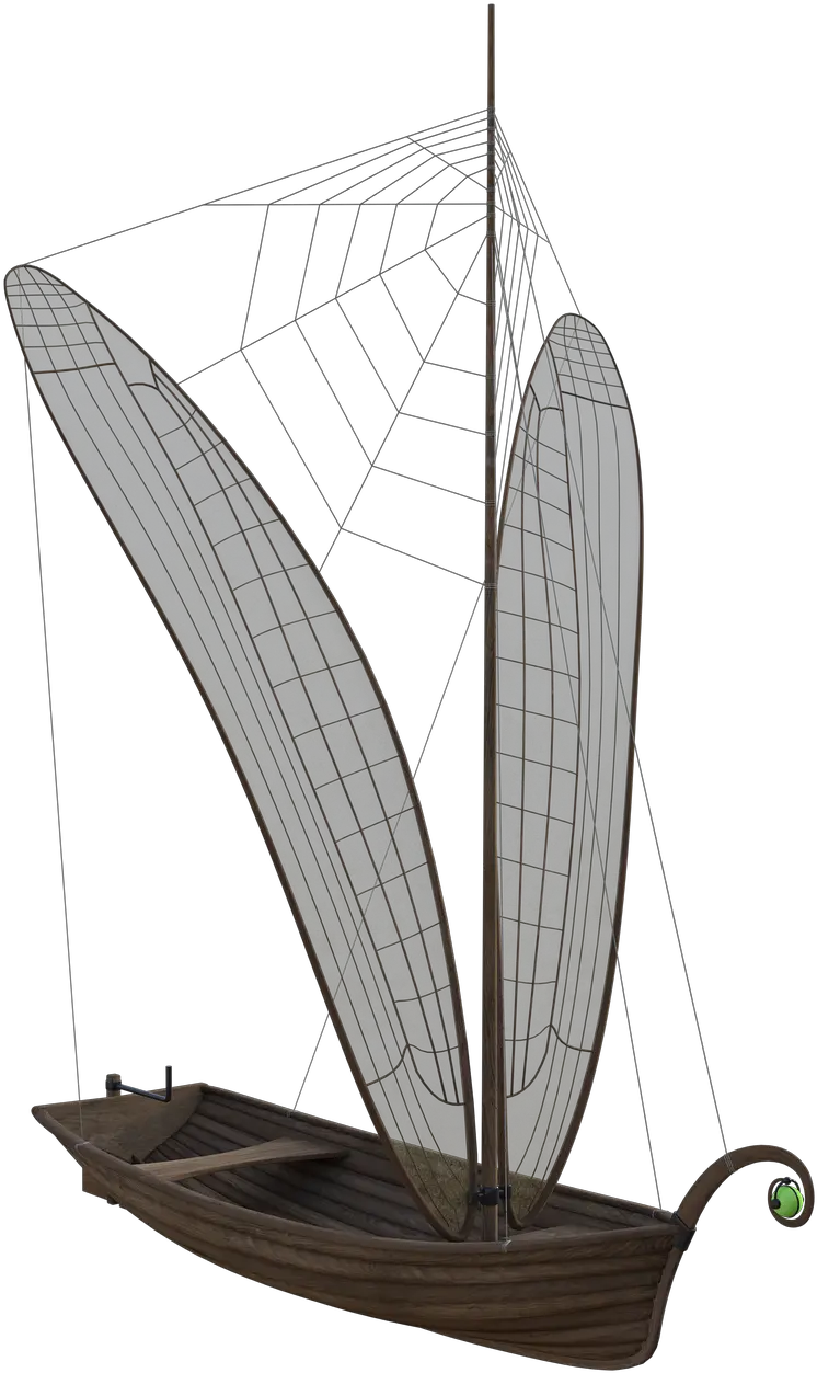  Dragonfly Boat Wings Free Image On Pixabay Sail Png Cobwebs Png